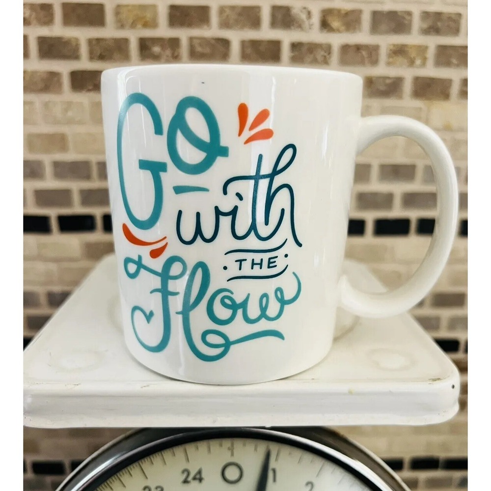 "Go With The Flow"‎ Coffee / Tea Mug Float On Fred 12 Oz